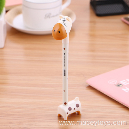 Promotional animal shaped stand ball pen